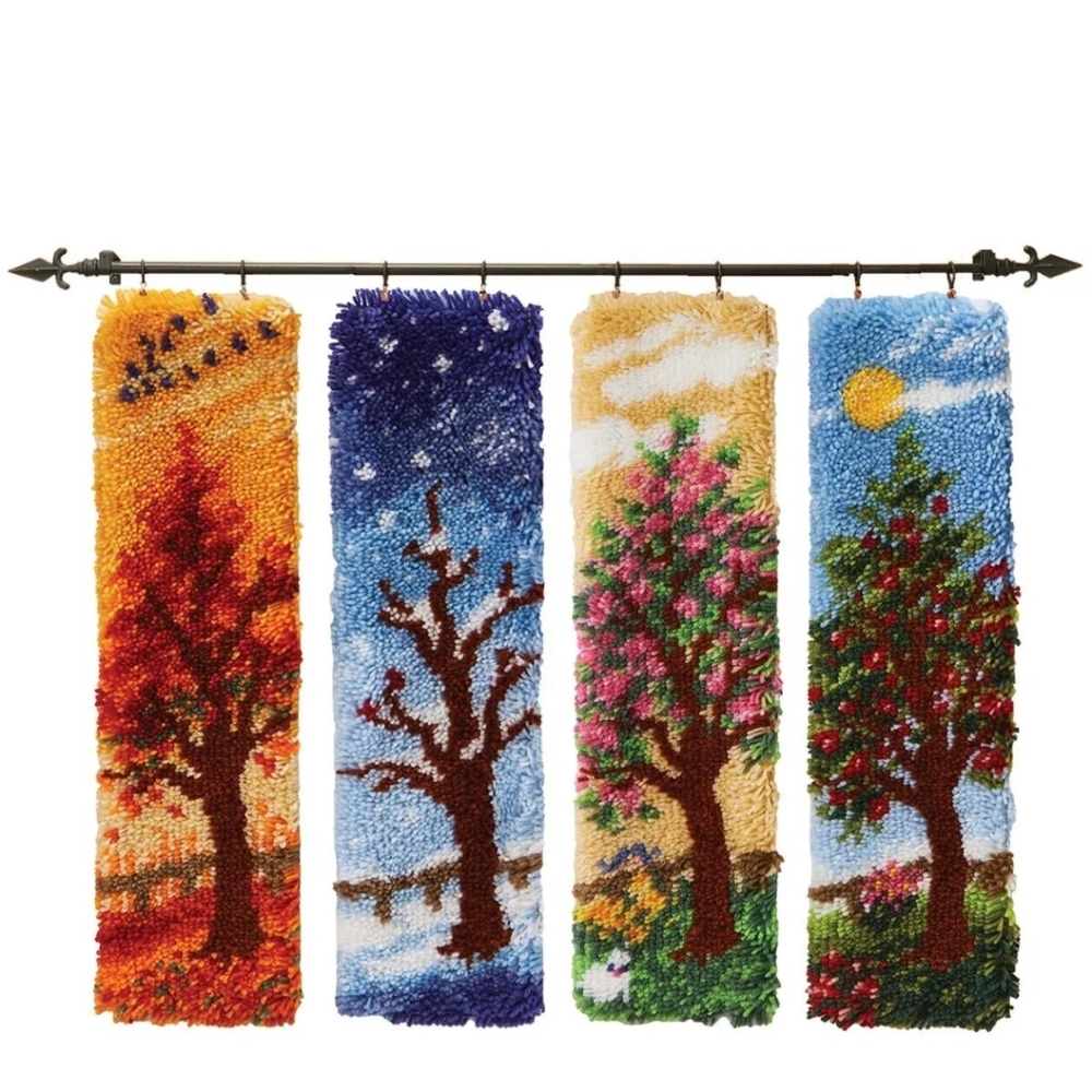 Herrschners 4 seasons tree latchhook kit